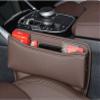 MSMDG Car Seat Gap Organizer for Toyota Sienta, Prius C, Reiz, Supra, Tank 900 and Rise, PU Seat Gap Filler with Cable Hole, C/Mocha view 2