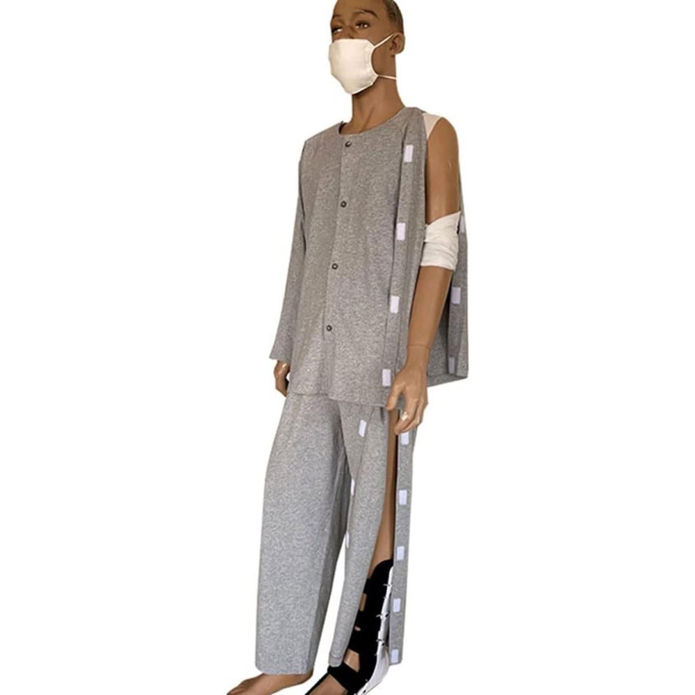 HALCARRY Care Suit, 1 Set, Open Patient Clothing for Men