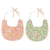 Abaodam 4-Piece Double-Layer Cotton Unisex Bibs for Teething and Drooling view 2