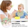Abaodam 4-Piece Double-Layer Cotton Unisex Bibs for Teething and Drooling view 4