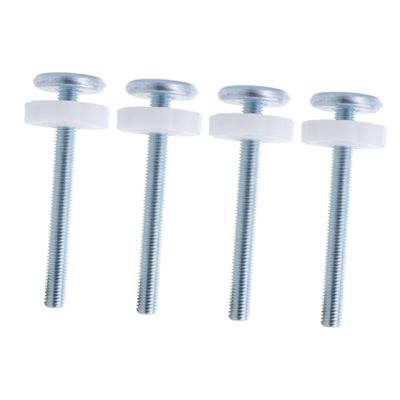 HAPINARY 4-Piece Pressure-Mount Screw Spindles for Child Safety Gates, Adjustable Bolts, No Drilling, White