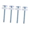 HAPINARY 4-Piece Pressure-Mount Screw Spindles for Child Safety Gates, Adjustable Bolts, No Drilling, White view 1