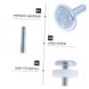 HAPINARY 4-Piece Pressure-Mount Screw Spindles for Child Safety Gates, Adjustable Bolts, No Drilling, White view 4