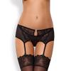 Selente Love & Fun Seductive 3-Piece Women's Lingerie Set with Bra, Thong & Exclusive Satin Blindfold, Made in EU, S/M, Black-Jewelry view 4