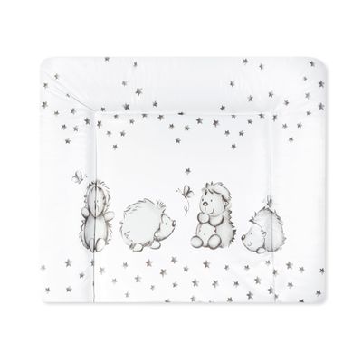 Julius Zöllner Softy Changing Pad 65 x 75 cm – Waterproof, Wipeable PVC – Made in Germany – OEKO-TEX Standard 100 – Hedgehog Family