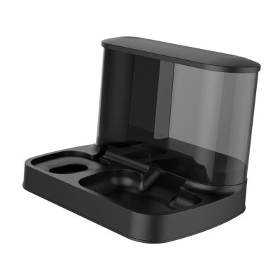 MagiDeal Automatic Pet Feeder and Water Bowl, Easy to Clean, Black
