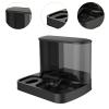MagiDeal Automatic Pet Feeder and Water Bowl, Easy to Clean, Black view 2