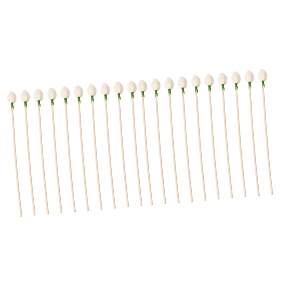 Cabilock 20-Piece Flower Rattan Essential Oil Diffuser Sticks