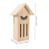 Toddmomy Wooden Butterfly House Feeding Station, Weatherproof Insect Hotel for Gardens and Outdoor Decor view 2