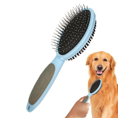2-in-1 Dog Brush with Pins and Bristles