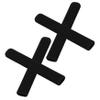 VINTORKY 2 Pairs Non-Slip Silicone Eyeglass Ear Grips, Black view 1