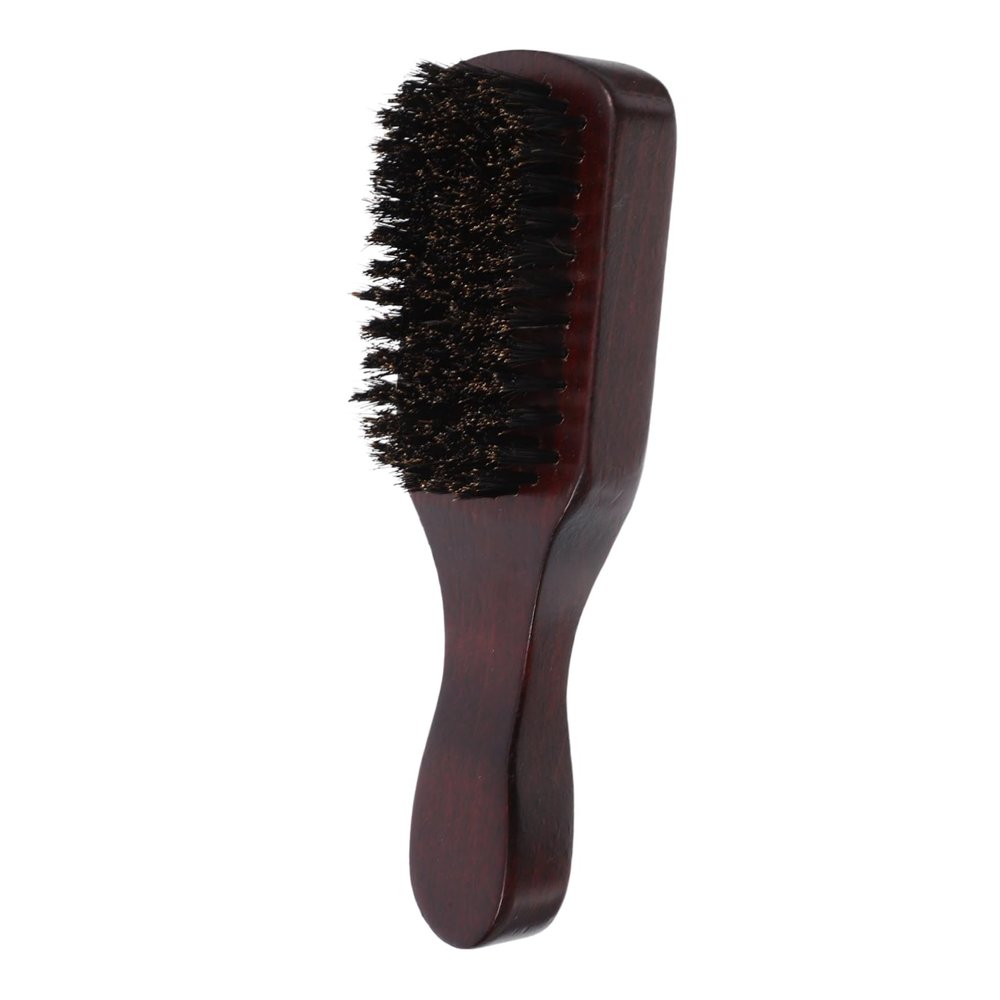 minkissy Beard Brush for Men with Handle, Portable Bristle Brush for Beard Care