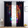Leopard Colorful Cheetah Blackout Curtains, 2-Piece Set, 102.4 x 55.1 in view 1