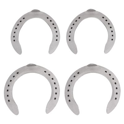 JTLB Aluminum Alloy Horseshoe Set, 4-Piece, Size 4