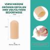 Welnove Silicone Toe Caps and Protectors, 8-Pack, Small, Beige view 2