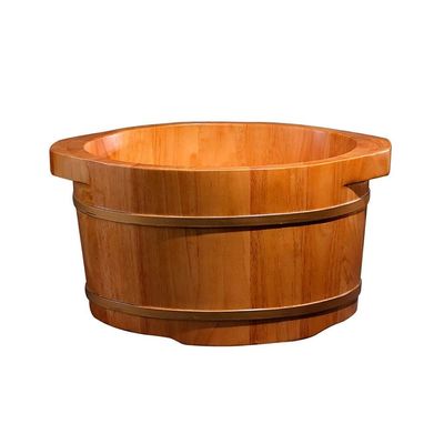 Oak Wood Foot Massage Bath Barrel with Lid