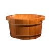 Oak Wood Foot Massage Bath Barrel with Lid view 1