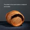 Oak Wood Foot Massage Bath Barrel with Lid view 2