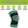 MEIION modelexa Compression Knee Sleeve with Support Straps, Unisex Knee Support view 2