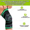 MEIION modelexa Compression Knee Sleeve with Support Straps, Unisex Knee Support view 3
