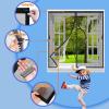 Magnetic Insect Screen Curtain 55 x 180 cm, 36 Magnets, Black view 3