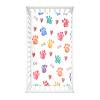 Morbuy Baby Crib Fitted Sheet, Paw Print Series, 90 x 55 cm, Multicolor view 1