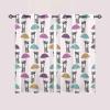 ANHOPE Colorful Umbrella Blackout Curtains, Thermal Room-Darkening Drapes, 2-Piece Set, 138 x 132 cm view 2