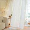 Bishilin White Grommet Curtains, 2-Piece Set, 107 x 244 cm view 1