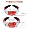 Set of 2 Wide Velvet Headbands for Women, Strawberry Pattern view 3