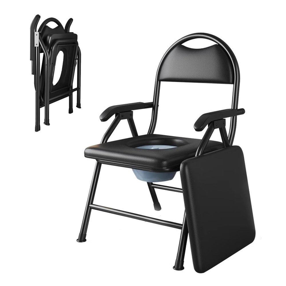 Folding Shower Stool with Backrest for Indoor Showers, Non-Slip Shower Chair for Small Spaces