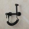 JMRTQMEC Matte Black Solid Brass Shower Faucet, Hot and Cold Water Mixer, Toilet Shower Fixture view 1