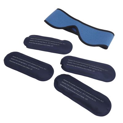 Drfeify Portable Facial Ice Pack Wrap, Cold Compress for Migraine &