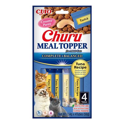 INABA Churu Premium Healthy Cat Treats, 28% Tuna with Taurine