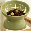 Raised Ceramic Cat Bowls, Angled Food and Water Bowls view 3