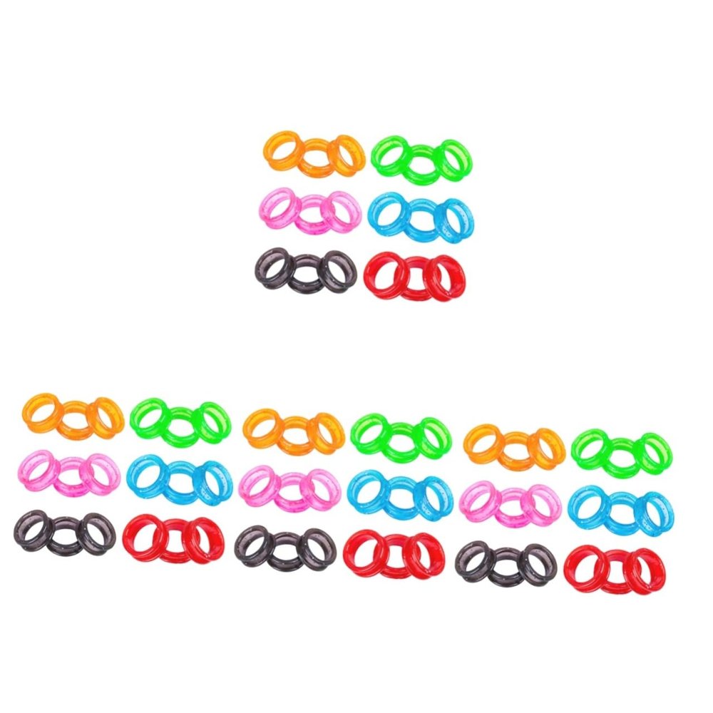 PRETYZOOM 72-Piece Silicone Scissor Finger Rings for Pet Grooming