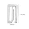 Compact Barber Cape Buckles for Haircuts, 10 Pieces, Silver view 2