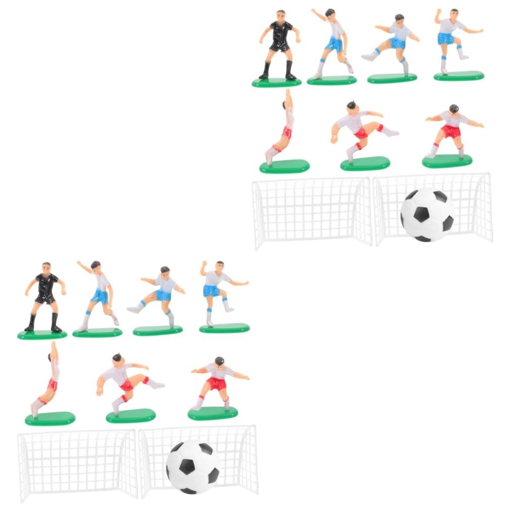 Warmhm 2 Sets Football Cake and Cupcake Decorations