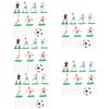 PRETYZOOM 5 Sets Football Cake Decorations view 1