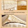Princess Mosquito Net Canopy with Thick U-Shaped Rail, White, 200 x 220 cm view 4