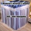 Canopy for Queen/King-Size Beds, Decorated Mosquito Net for Girls’ Rooms, Dustproof and Blackout Bed Curtains (Style 5, 1.2 x 2 x 2 m) view 3