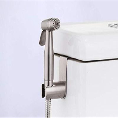 Two-Function Toilet Sprayer Set with Stainless Steel Handheld Sprayer