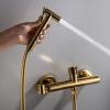 Handheld Toilet Bidet Sprayer Set, Hot/Cold Mixer Valve, Black Titanium view 2