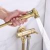 JMRTQMEC Brass Handheld Toilet Sprayer, Gold view 2
