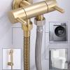JMRTQMEC Brass Handheld Toilet Sprayer, Gold view 3