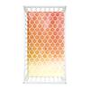 Morbuy Baby Crib Fitted Sheet, Scale Pattern, Microfiber, Orange, 160 x 80 cm view 1