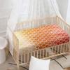 Morbuy Baby Crib Fitted Sheet, Scale Pattern, Microfiber, Orange, 160 x 80 cm view 3