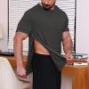 Unisex Post-Shoulder-Surgery Recovery Shirt with Side Snaps, Short Sleeves view 3