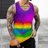 Duohropke Rainbow Men's Sleeveless Tank Top view 2
