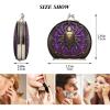 NYYYTTTEU Bronze Purple Abstract Art Compact Makeup Mirror for Handbags, Foldable Travel Pocket Mirror view 2