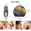 NYYYTTTEU Golden Marble Pattern Artwork Folding Compact Makeup Mirror view 2